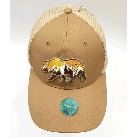 Telluride Clothing Company Mountain Bear Embroidered Hat Brown Snapback Hat New - Picture 5 of 5